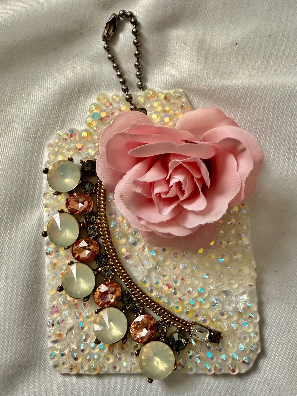 Handmade Pink Purse Charm - Statement decoration - Can be customized